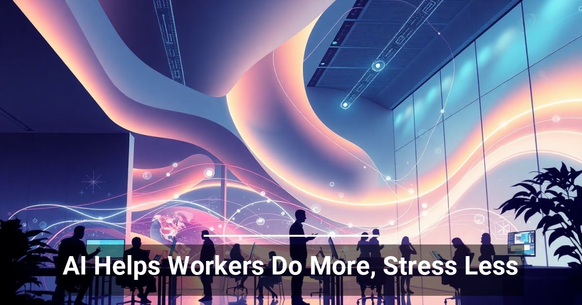 AI Helps Workers Do More, Stress Less