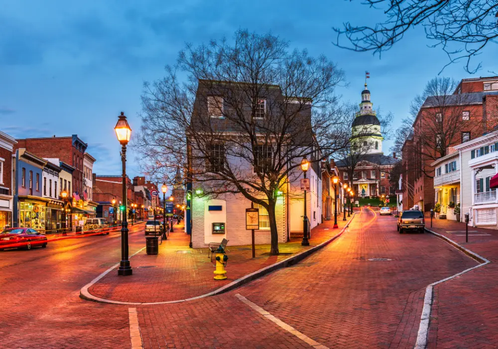 Downtown Annapolis, Maryland business district