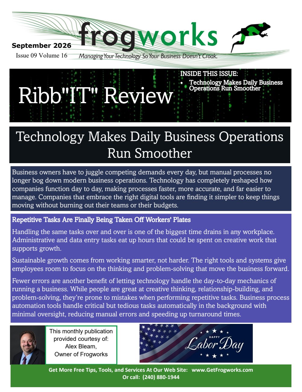 September 2026 RibbIT Review newsletter cover page